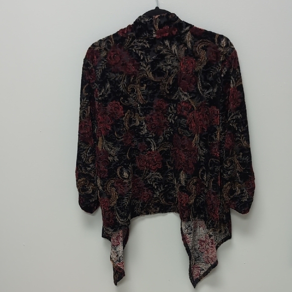 XXL Jules & Leopold Black and Red Cardigan with Floral Pattern. NWT - Picture 6 of 6